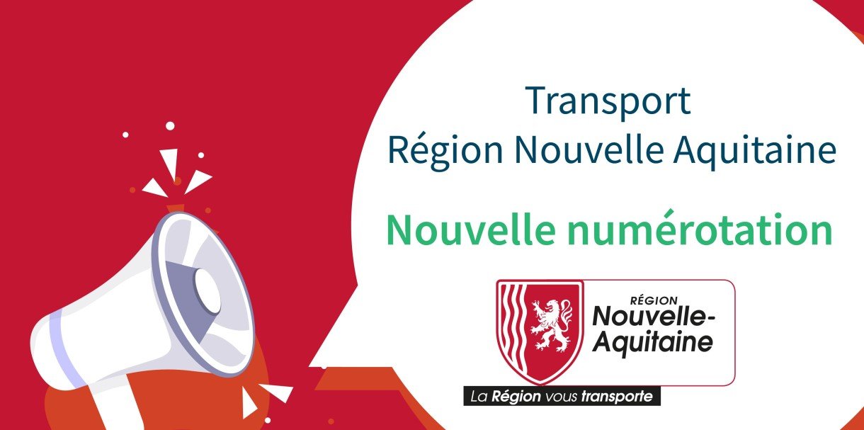 Image - Nouvelle numérotation - Transport Nouvelle Aquitaine